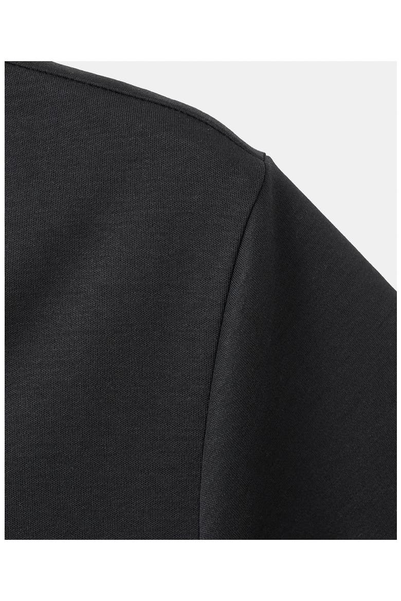 Short Sleeve Cotton Nightgown, Alternate, color, BLACK