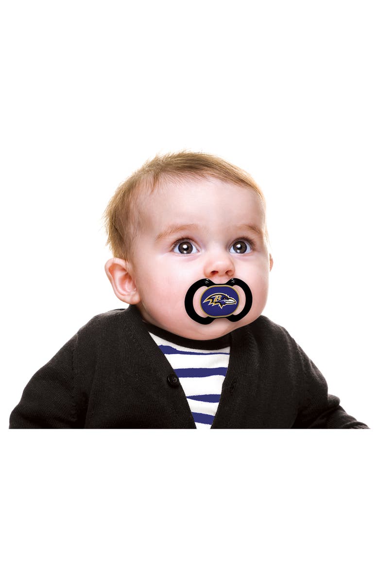 Baltimore Ravens Pacifier 2-Pack, Alternate, color, Multicolor