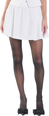 Endless Rose High Waist Cotton & Linen Miniskirt