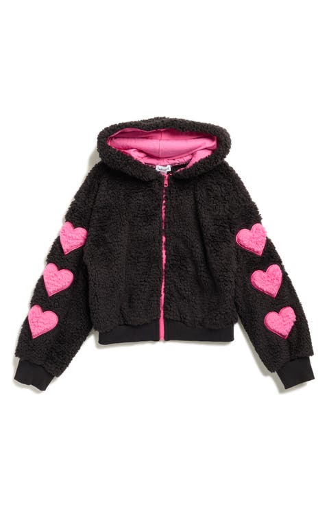 Kids' Big Hearts Hooded Fleece Zip Jacket (Big Kid)