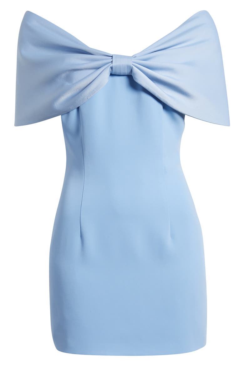 Belluno Off the Shoulder Minidress, Alternate, color, AZZURO