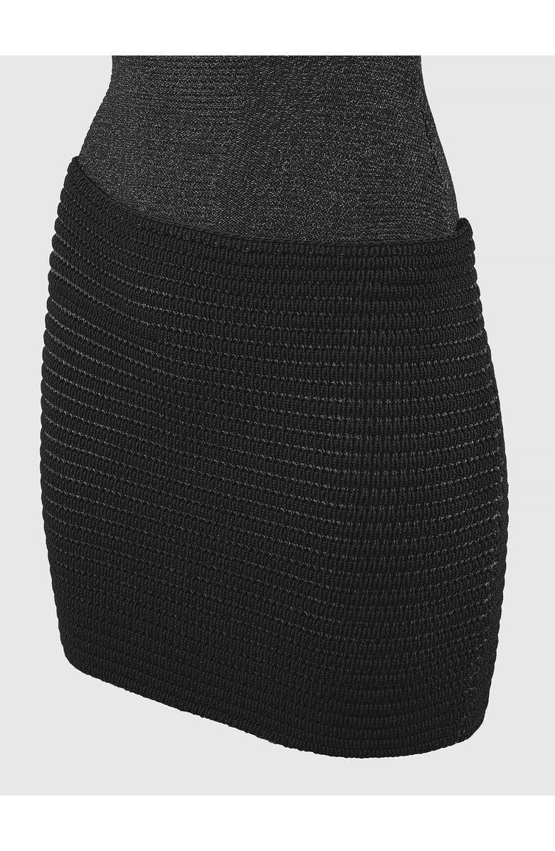 Manière De Voir Asymmetric Knit Mini Dress, Alternate, color,