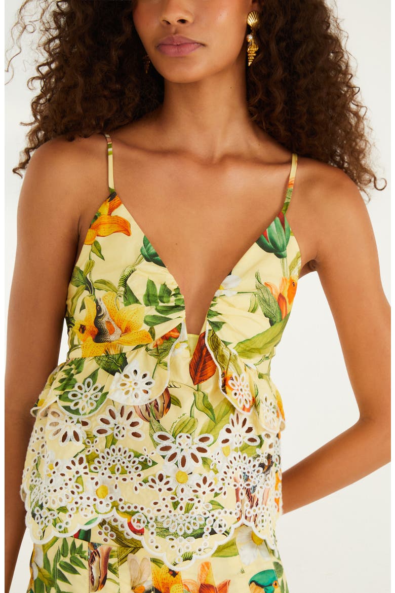Brasil Collage Eyelet Lace Top, Alternate, color, BRASIL COLLAGE SOFT