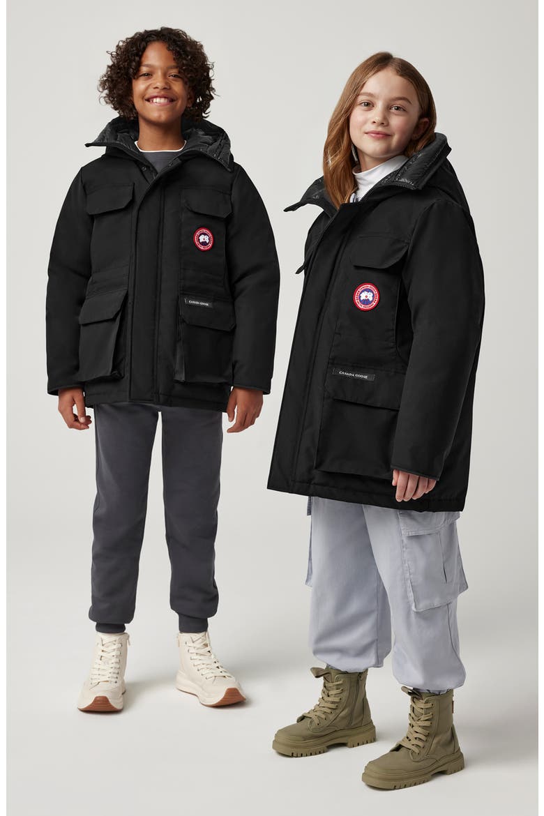Kids' Expedition Water Repellent 625 Fill Power Down Parka, Alternate, color, BLACK - NOIR