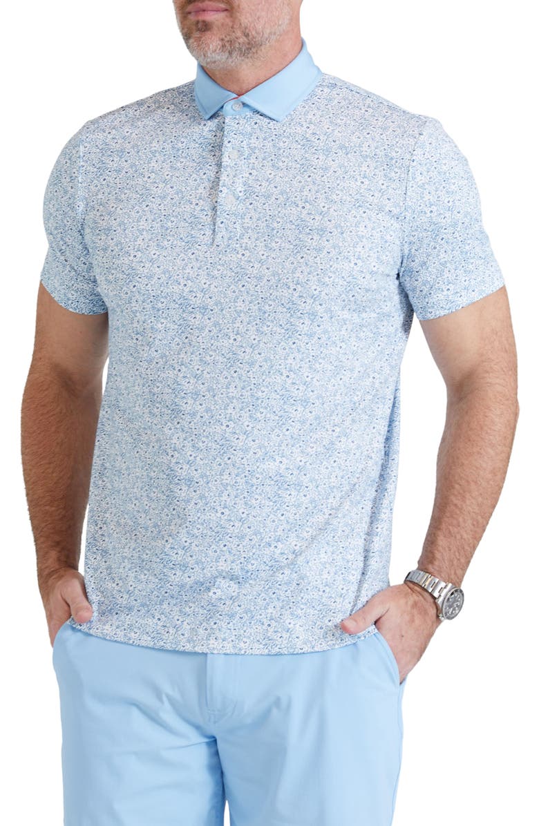 Redvanly Belmont Floral Performance Golf Polo, Alternate, color, 