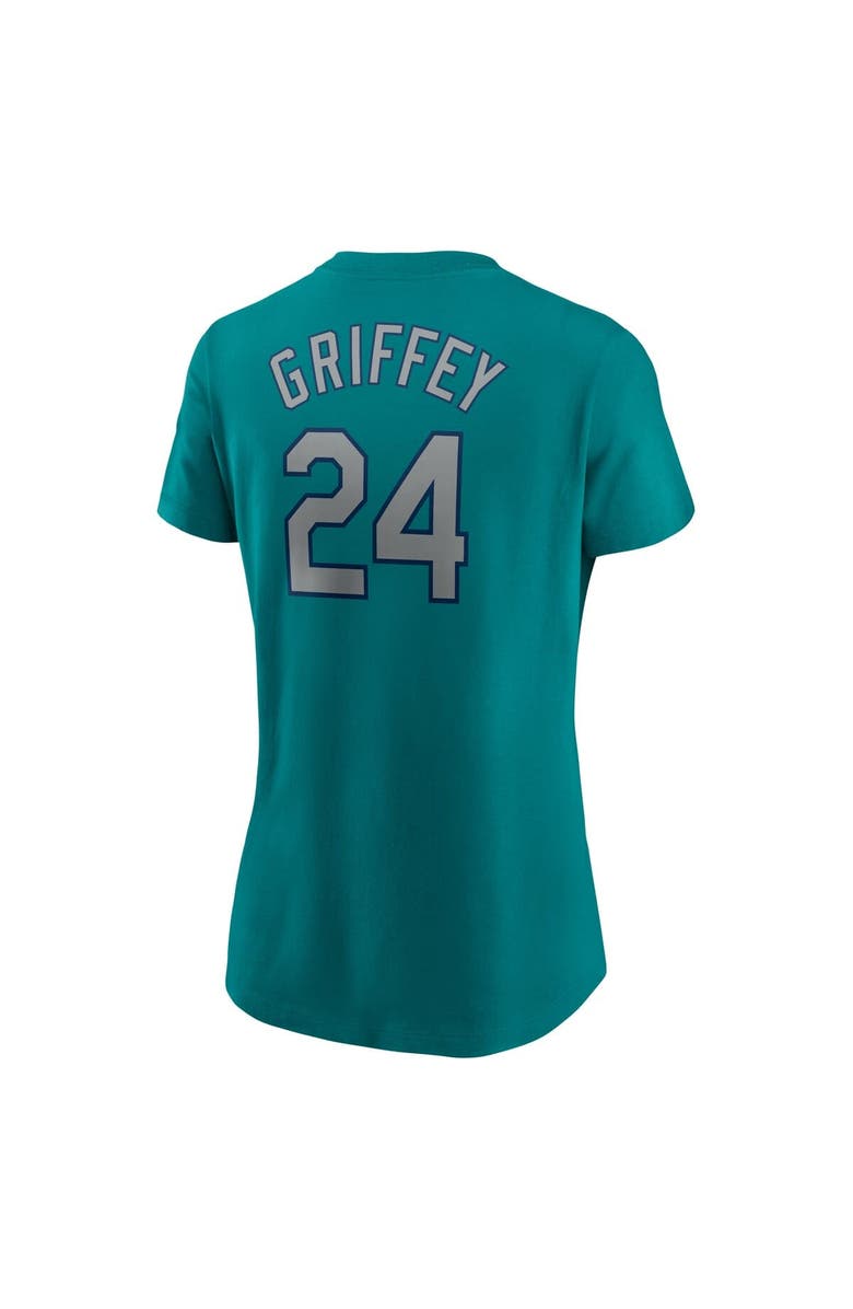 Nike Women's Nike Ken Griffey Jr. Aqua Seattle Mariners Cooperstown Collection Name & Number T-Shirt, Alternate, color, 