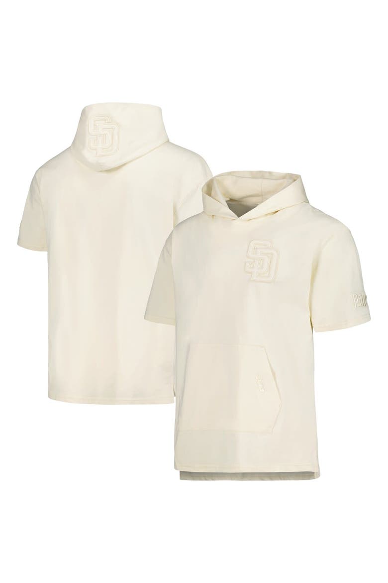 Men's Pro Standard Cream San Diego Padres Neutral Short Sleeve Hoodie T-Shirt, Alternate, color, Cream