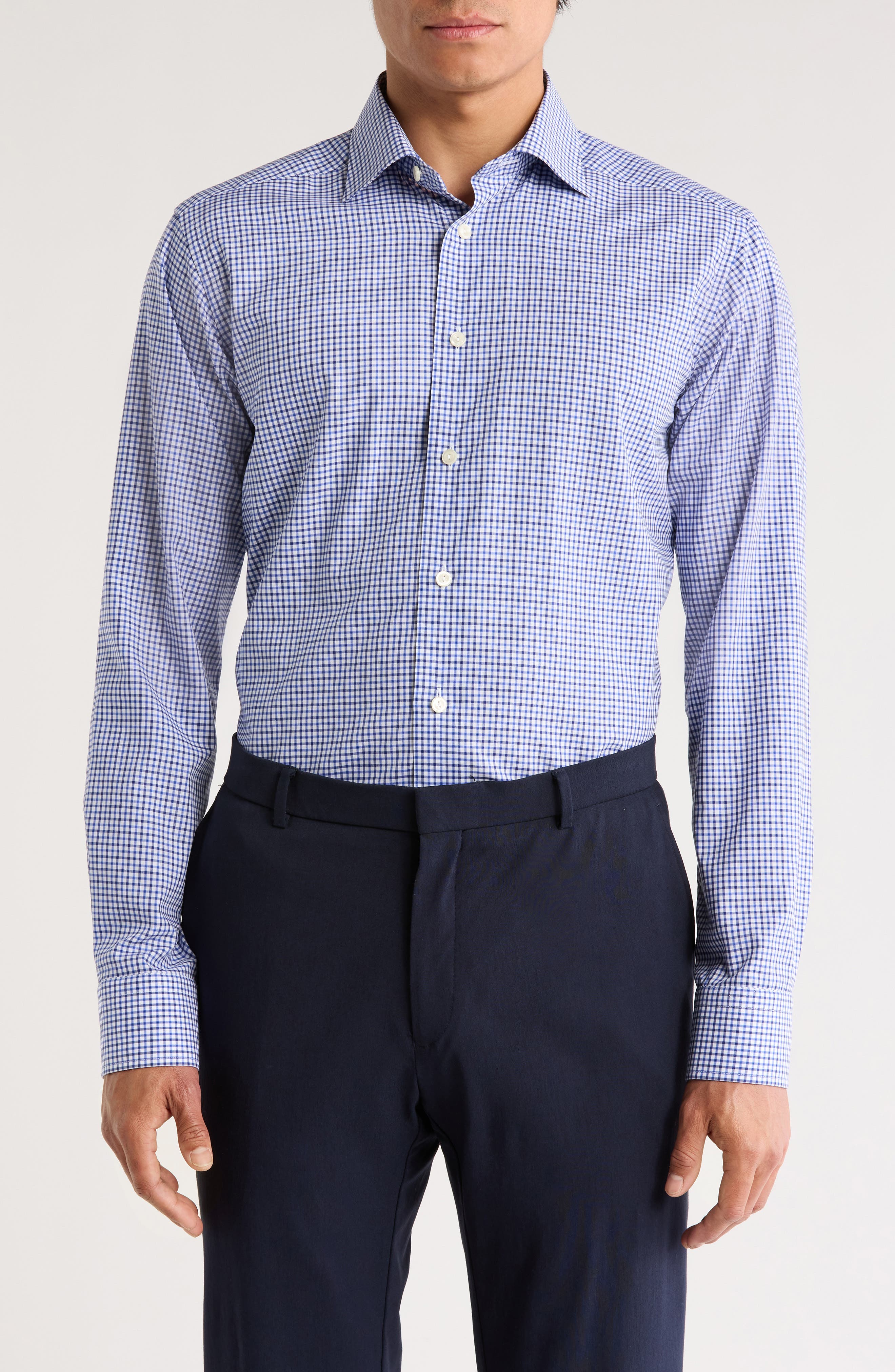 Eton Slim Fit Tatersol Check Dress Shirt