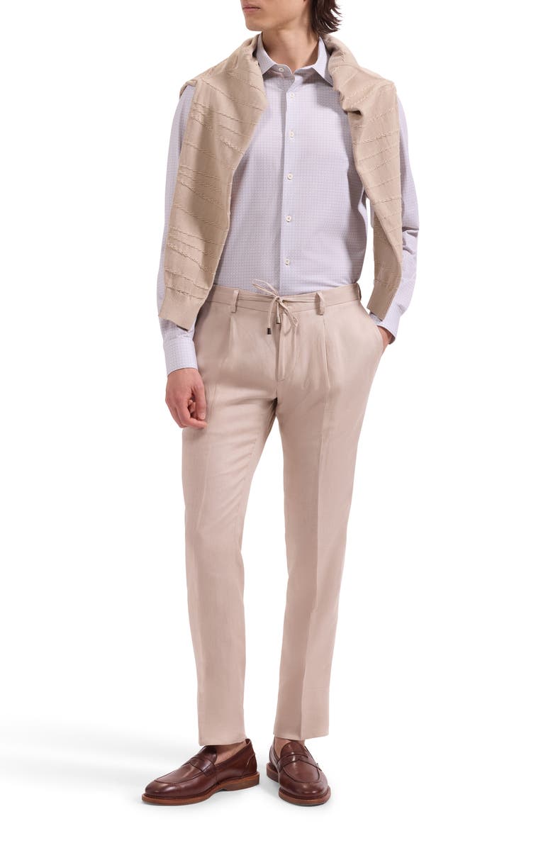 Bugatchi James OoohCotton<sup>®</sup> Geo Print Button-Up Shirt, Alternate, color, Cinnamon