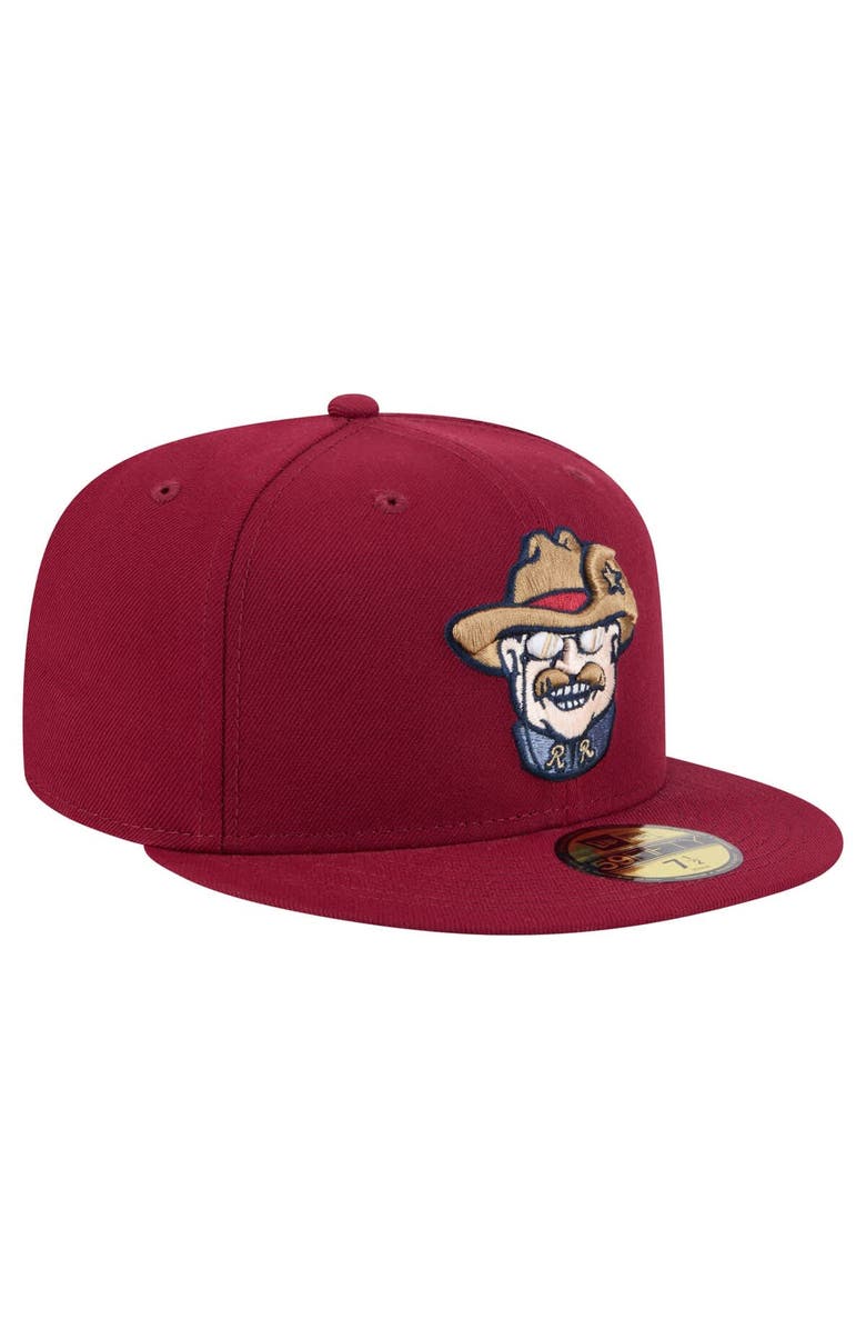 New Era Men's New Era  Burgundy Frisco RoughRiders Authentic Collection 59FIFTY Fitted Hat, Alternate, color, Burgundy