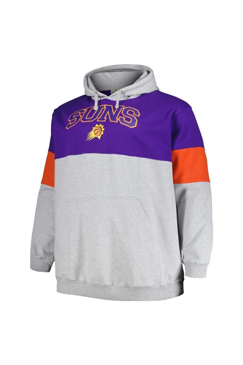 Men's Fanatics Branded Purple/Orange Phoenix Suns Big & Tall Pullover Hoodie, Alternate, color, Purple