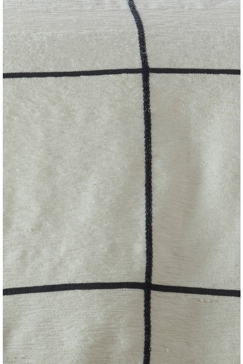 Grid Duvet Cover, Alternate, color, IVORY