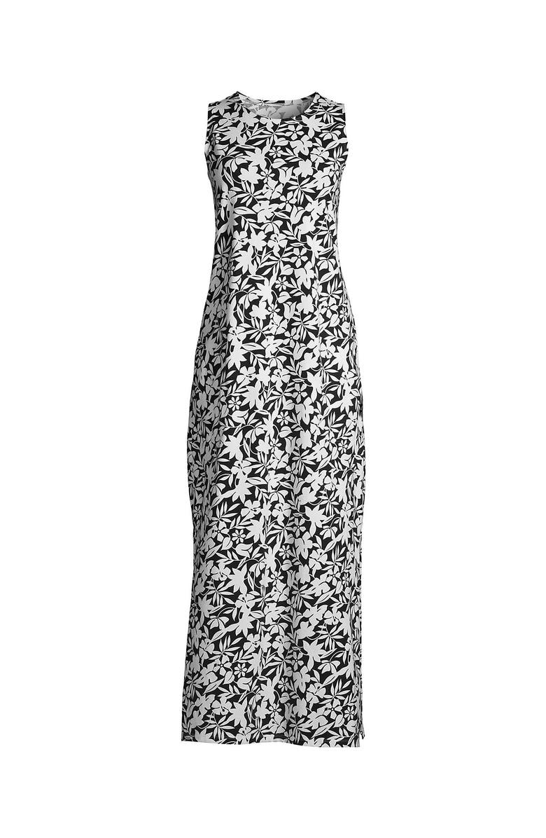 Lands' End Cotton Jersey Sleeveless Swim Cover-up Maxi Dress, Alternate, color, 