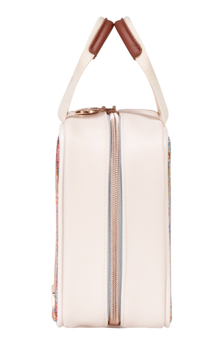 Stephanie Johnson Claire Miami Tortoise Medium Makeup Bag, Alternate, color,