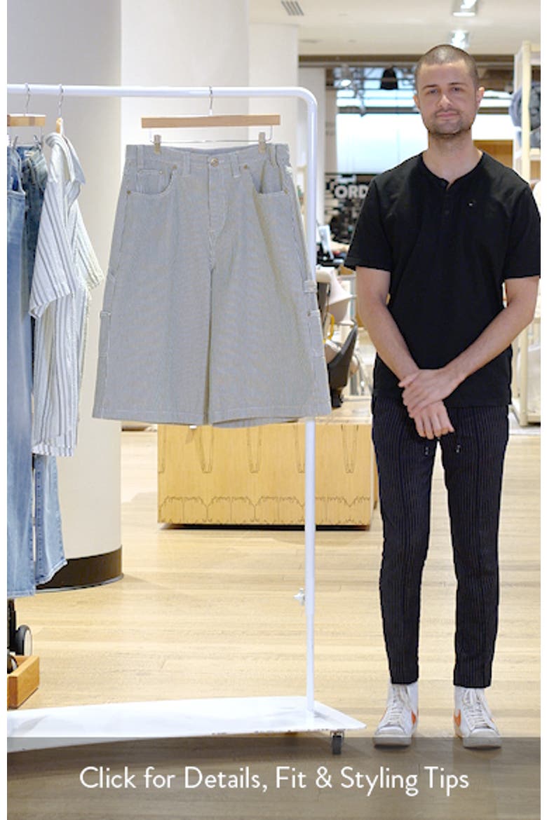 Field Pinstripe Denim Shorts video