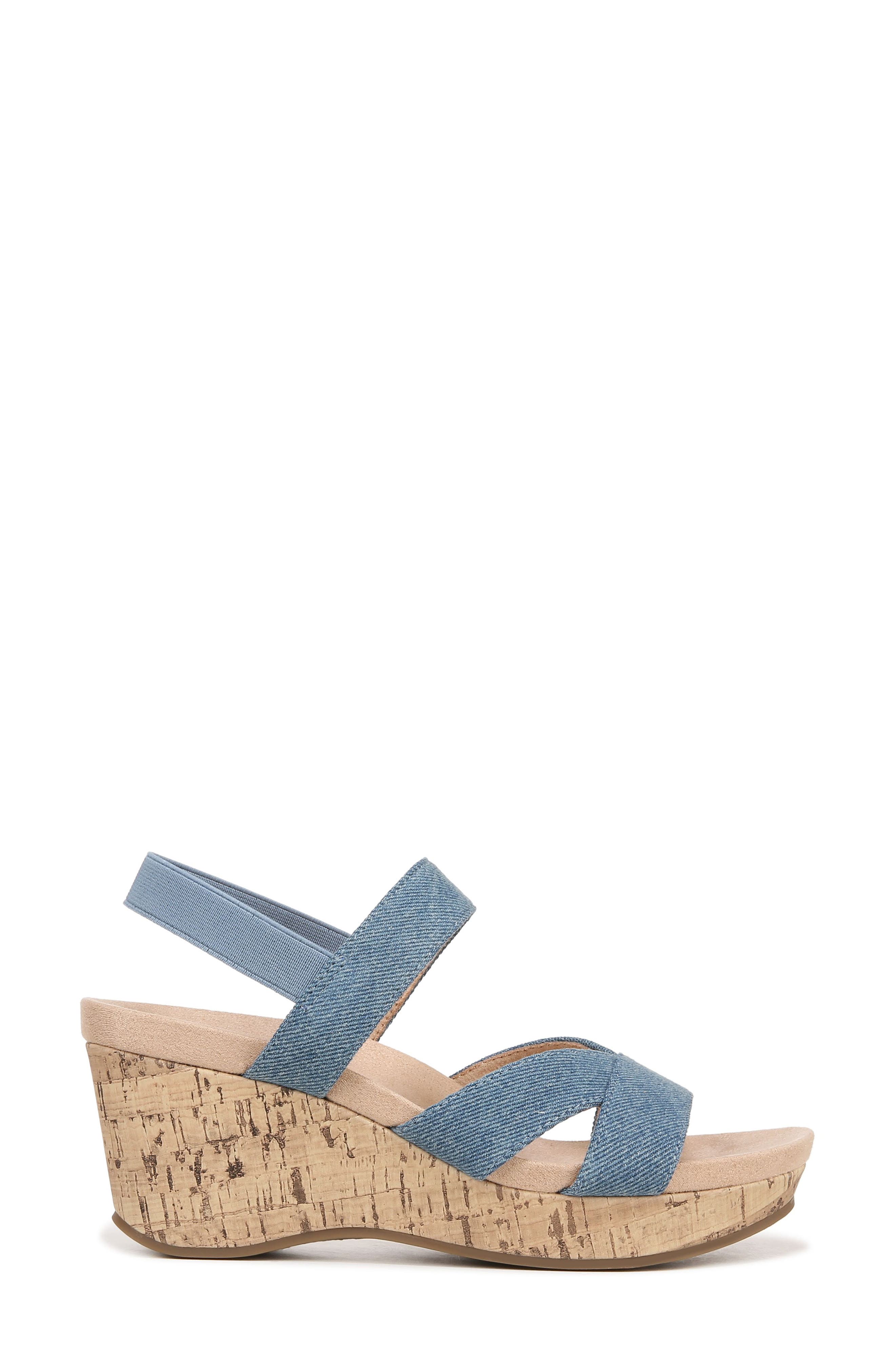 LifeStride Danita Slingback Platform Wedge Sandal, Alternate, color, 