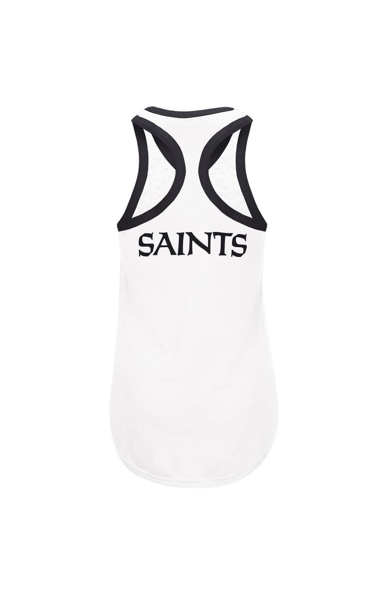 G-III 4HER BY CARL BANKS Women's G-III 4Her by Carl Banks White New Orleans Saints Tater Tank Top, Alternate, color, White