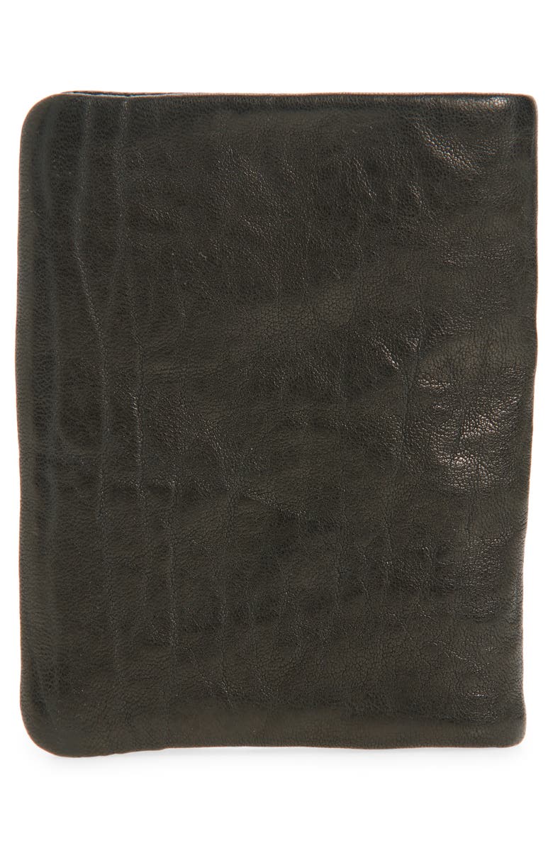 AllSaints Myles Leather Bifold Wallet, Alternate, color, Black