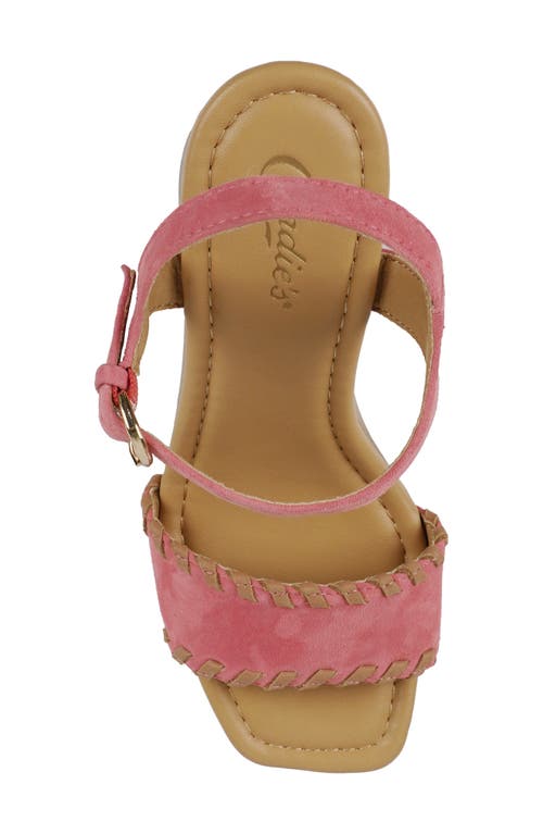 Candies Candie's Michell Platform Slide Sandal In Orange