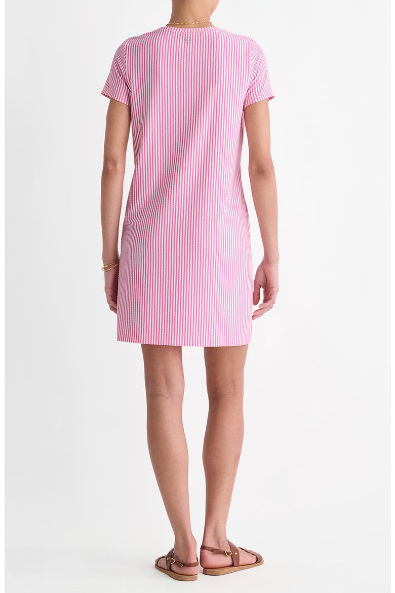 Seersucker Stripe Knit Dress, Alternate, color, BAHAMA BREEZE