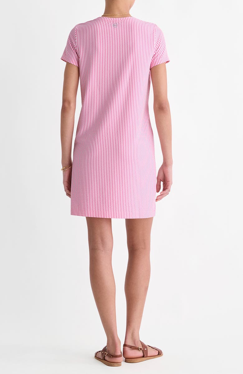 vineyard vines Seersucker Stripe Knit Dress, Alternate, color, Bahama Breeze