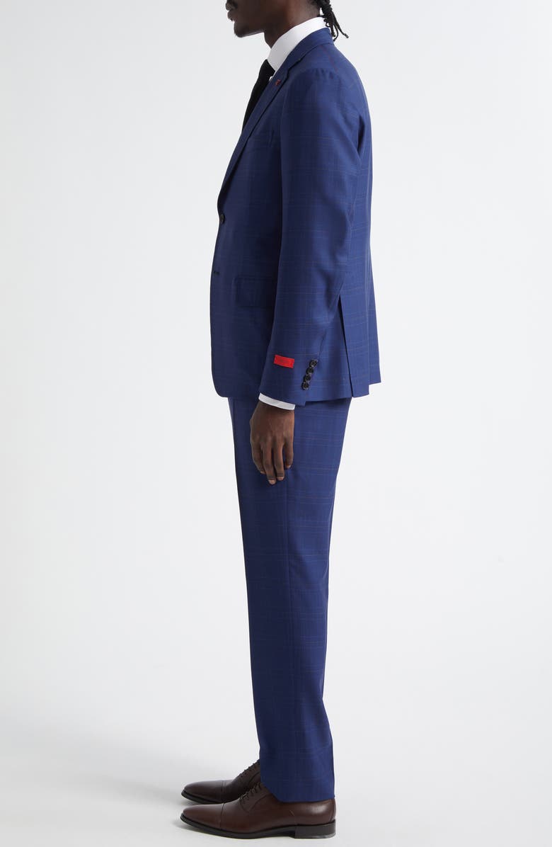 ISAIA Sanita Windowpane Check Wool Suit, Alternate, color, Blue Medio 810