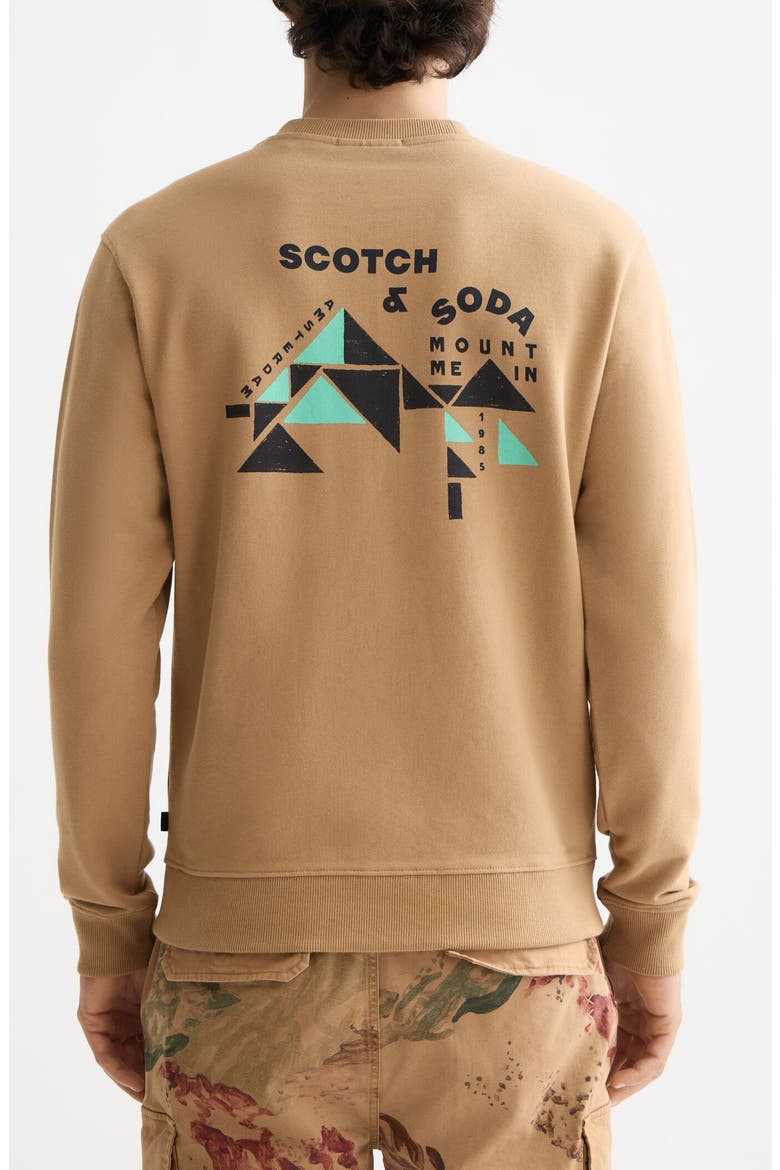 Artwork Logo Sweatshirt, Alternate, color, TANNIN