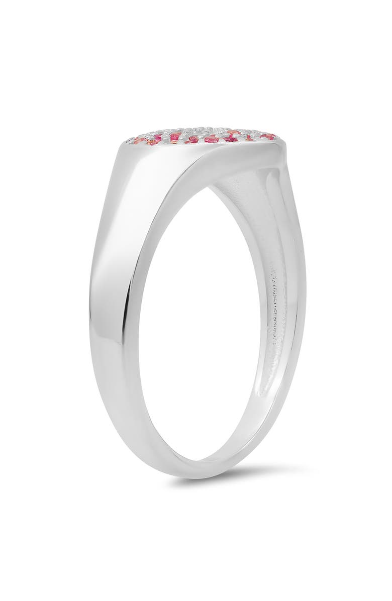 Queen Jewels Ombré CZ Heart Ring, Alternate, color, Silver