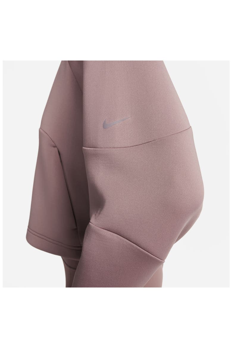 Dri-FIT Prima Half Zip Pullover, Alternate, color, SMOKEY MAUVE/ BLACK