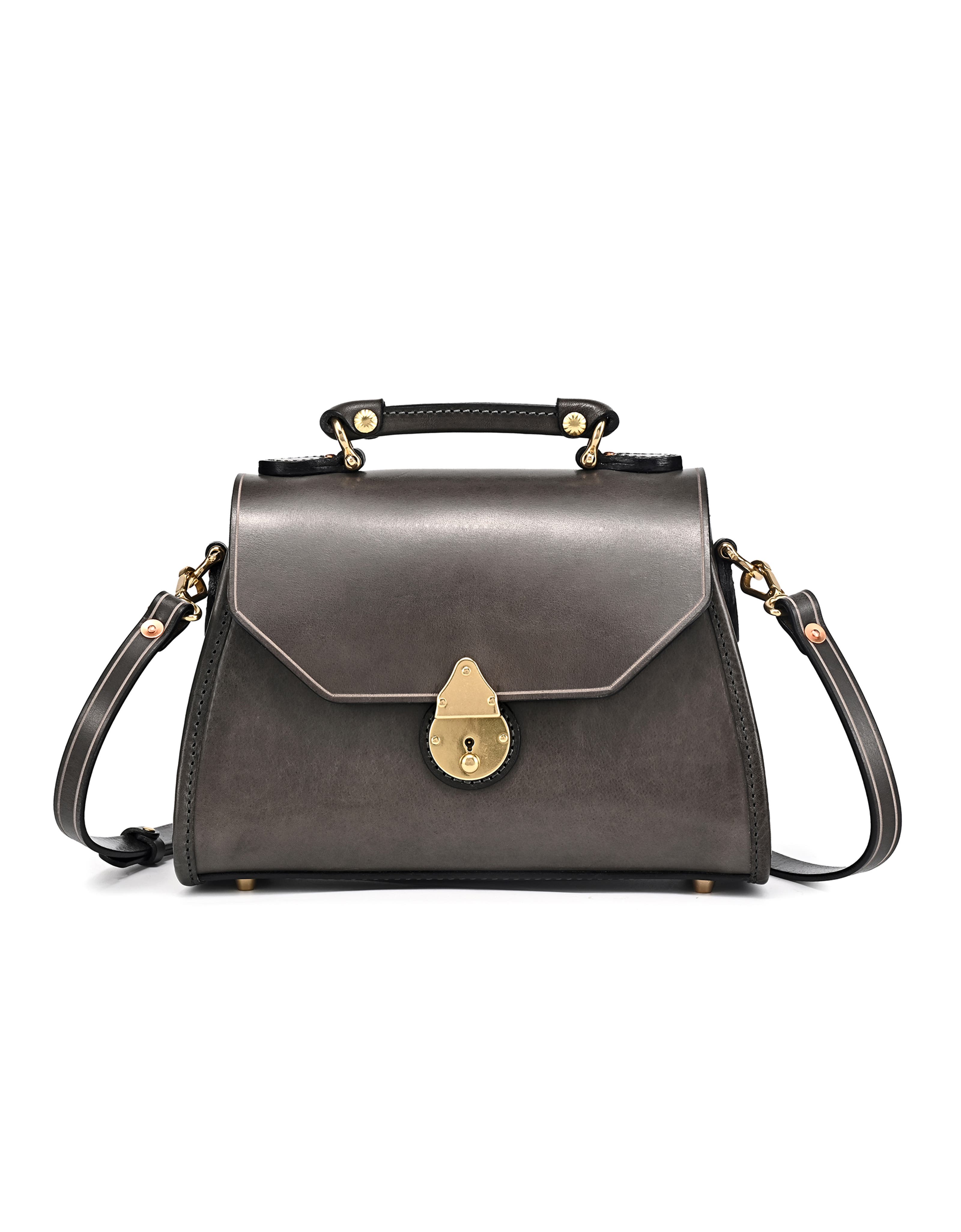 OLD TREND Laurel Genuine Leather Classic Everyday Satchel, Main, color, Grey