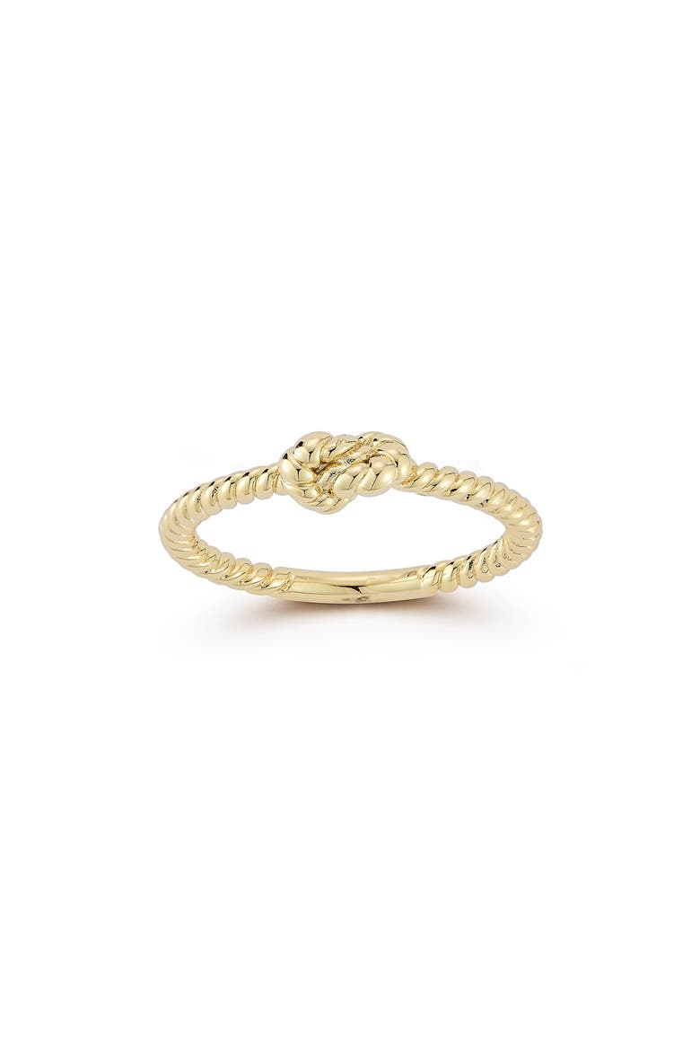Love Knot Ring, Alternate, color, GOLD