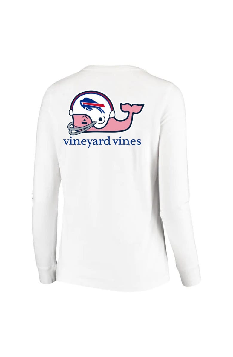 vineyard vines Women's Vineyard Vines White Buffalo Bills Helmet Long Sleeve T-Shirt, Alternate, color, 