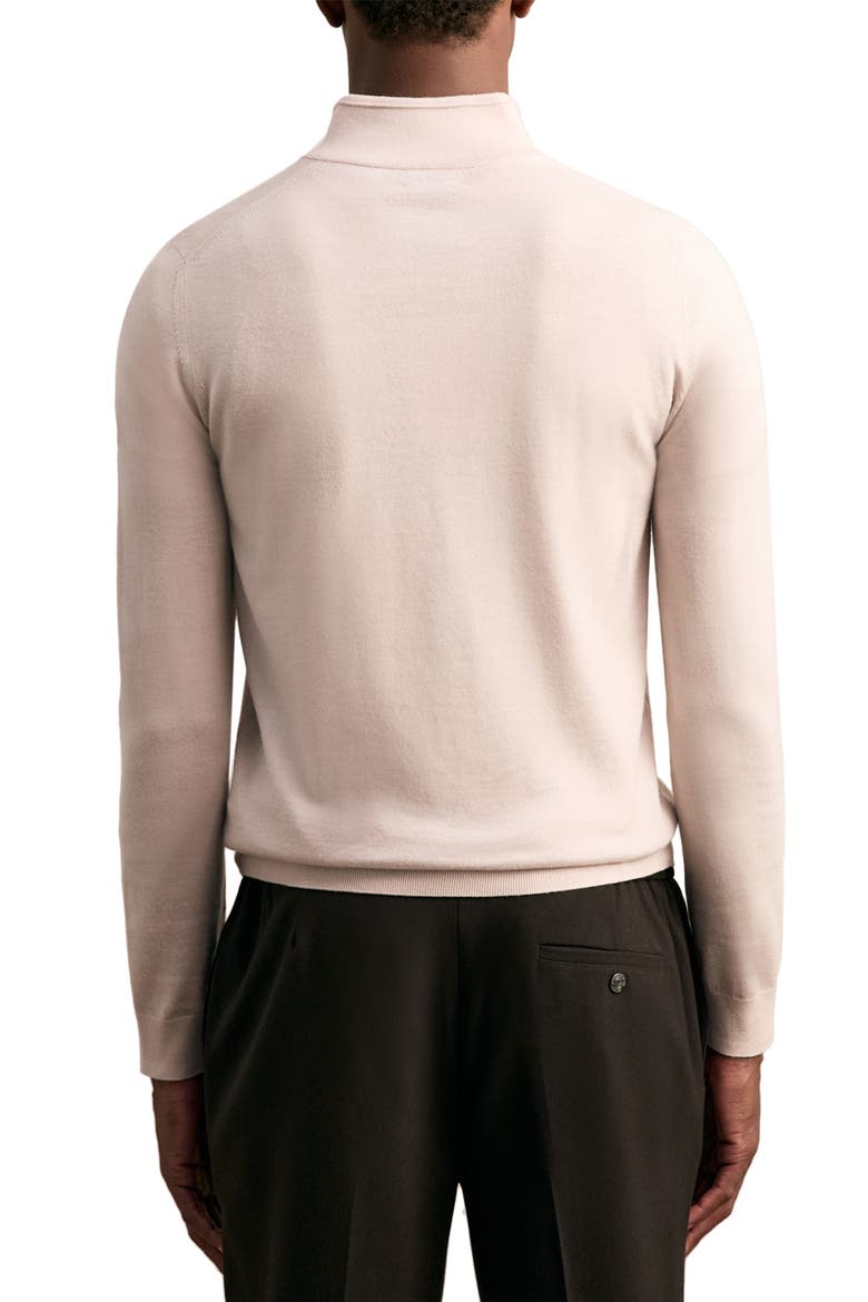 Blackhall Quarter Zip Wool Sweater, Alternate, color, STONE MOULINE