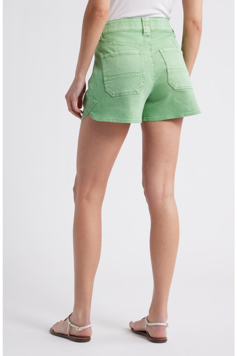 Skyrise Dolphin Hem Denim Shorts, Alternate, color, WSMD-WASHED MEADOW