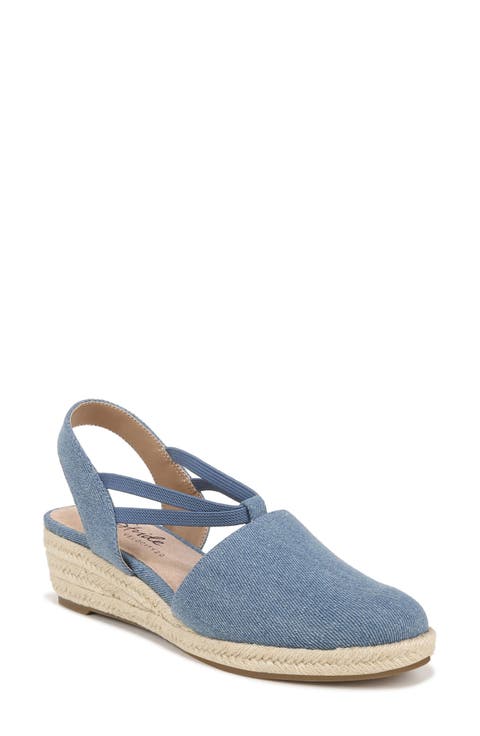 Katrina Slingback Espadrille Wedge Pump (Women)