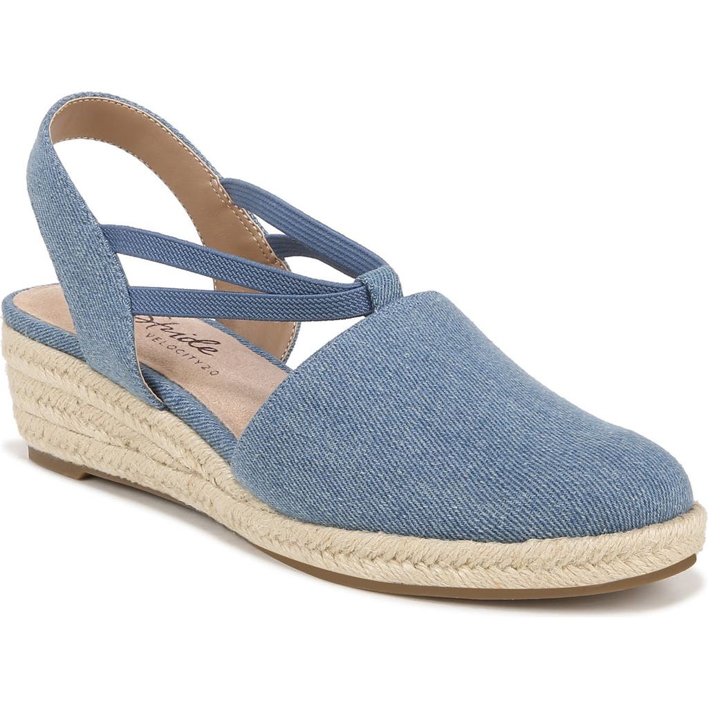 LIFESTRIDE LIFESTRIDE KATRINA SLINGBACK ESPADRILLE WEDGE PUMP