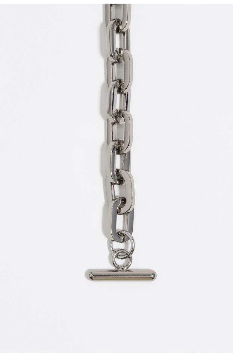 Bimba y Lola Two-Tone Textured Hearts Necklace, Alternate, color, 