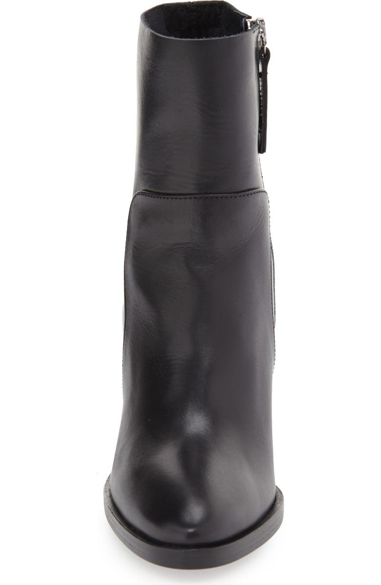Topshop 'Million' Pointy Toe Zip Boot, Alternate, color,