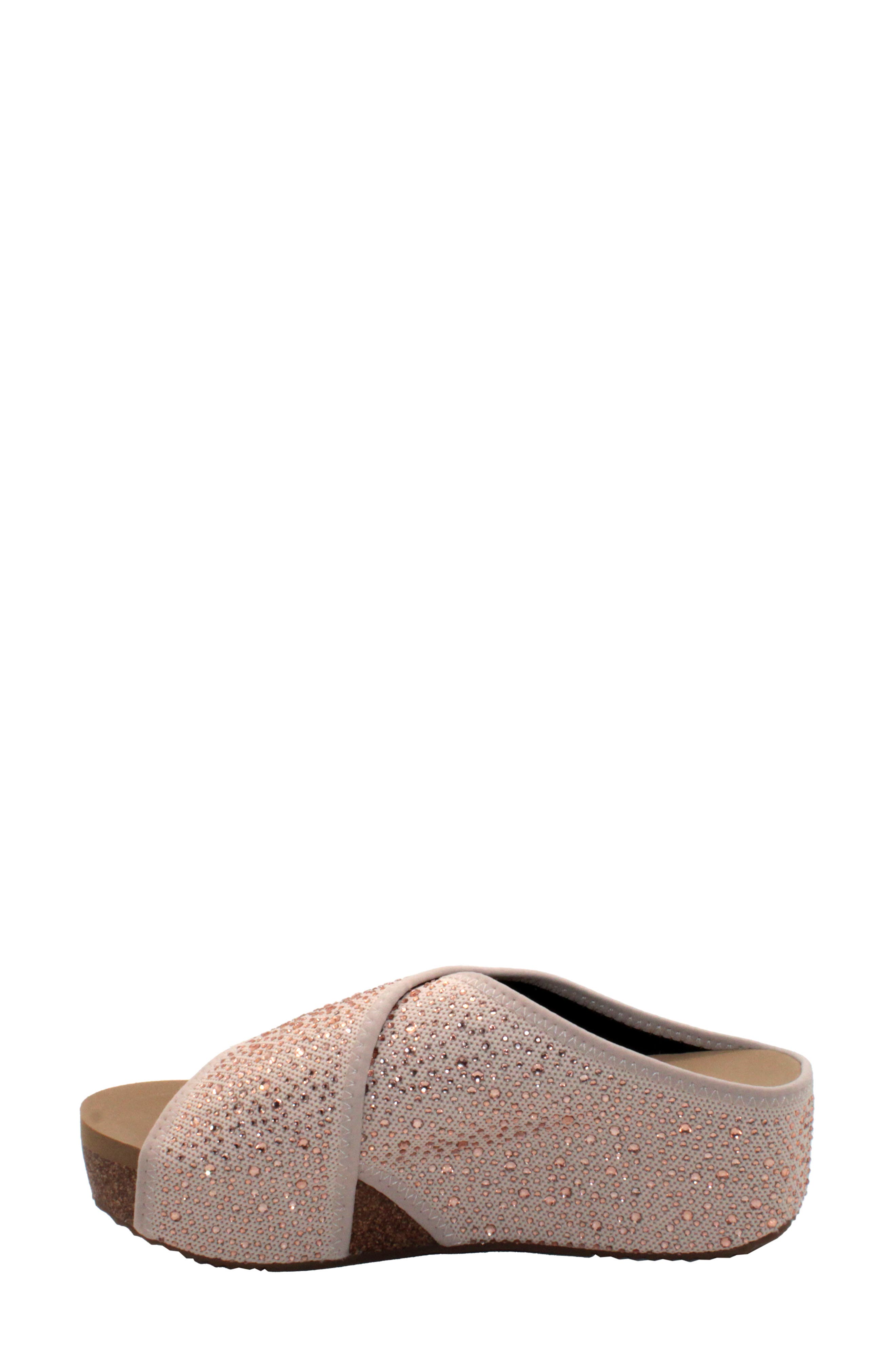 Dixie Dust Slide Sandal, Alternate, color, CHAMPAGNE