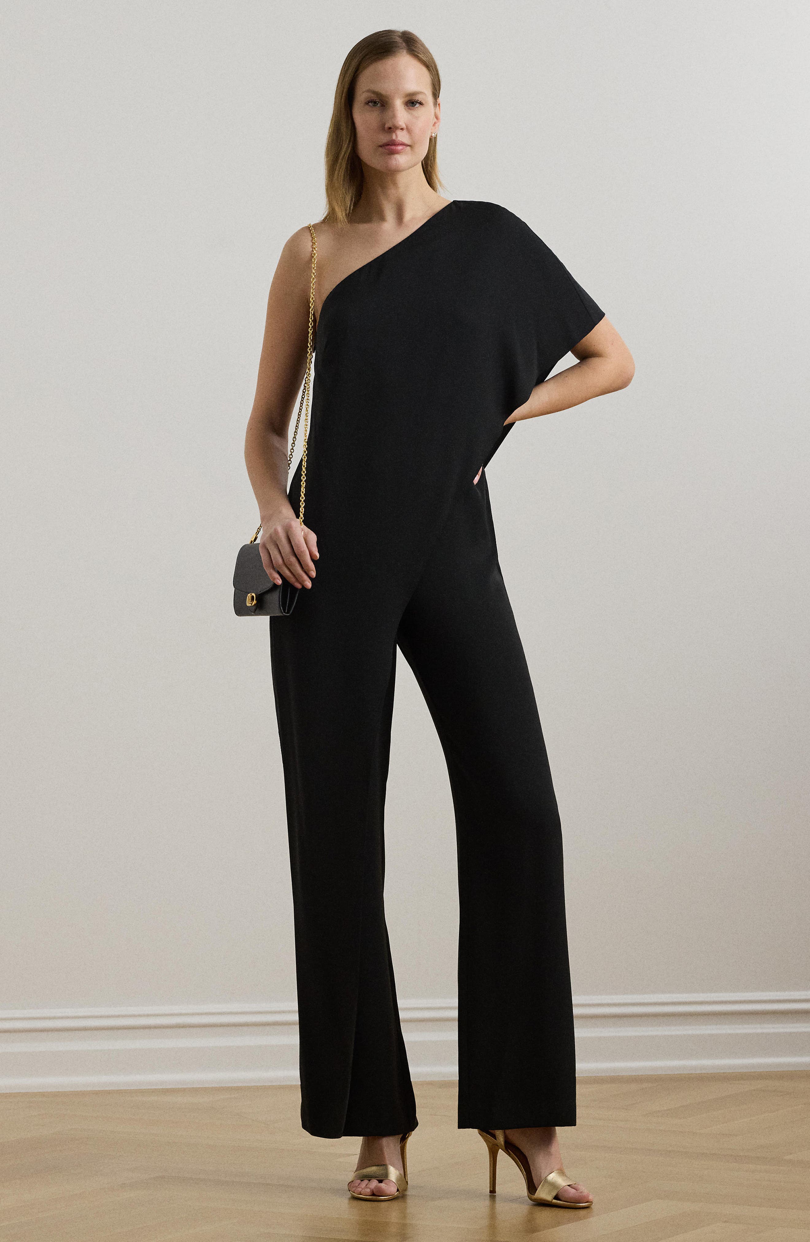 April One-Shoulder Georgette Jumpsuit (Women) | Nordstrom