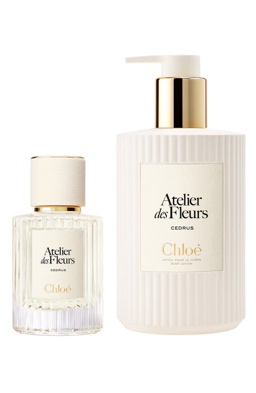Chloé Atelier Des Fleurs Cedrus Eau De Parfum And Body Lotion Gift Set In Pattern