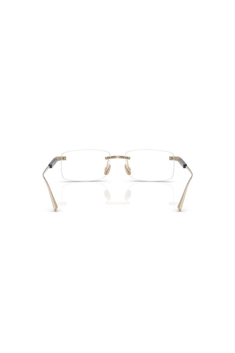 54mm Rectangle optical glasses, Alternate, color, Gold