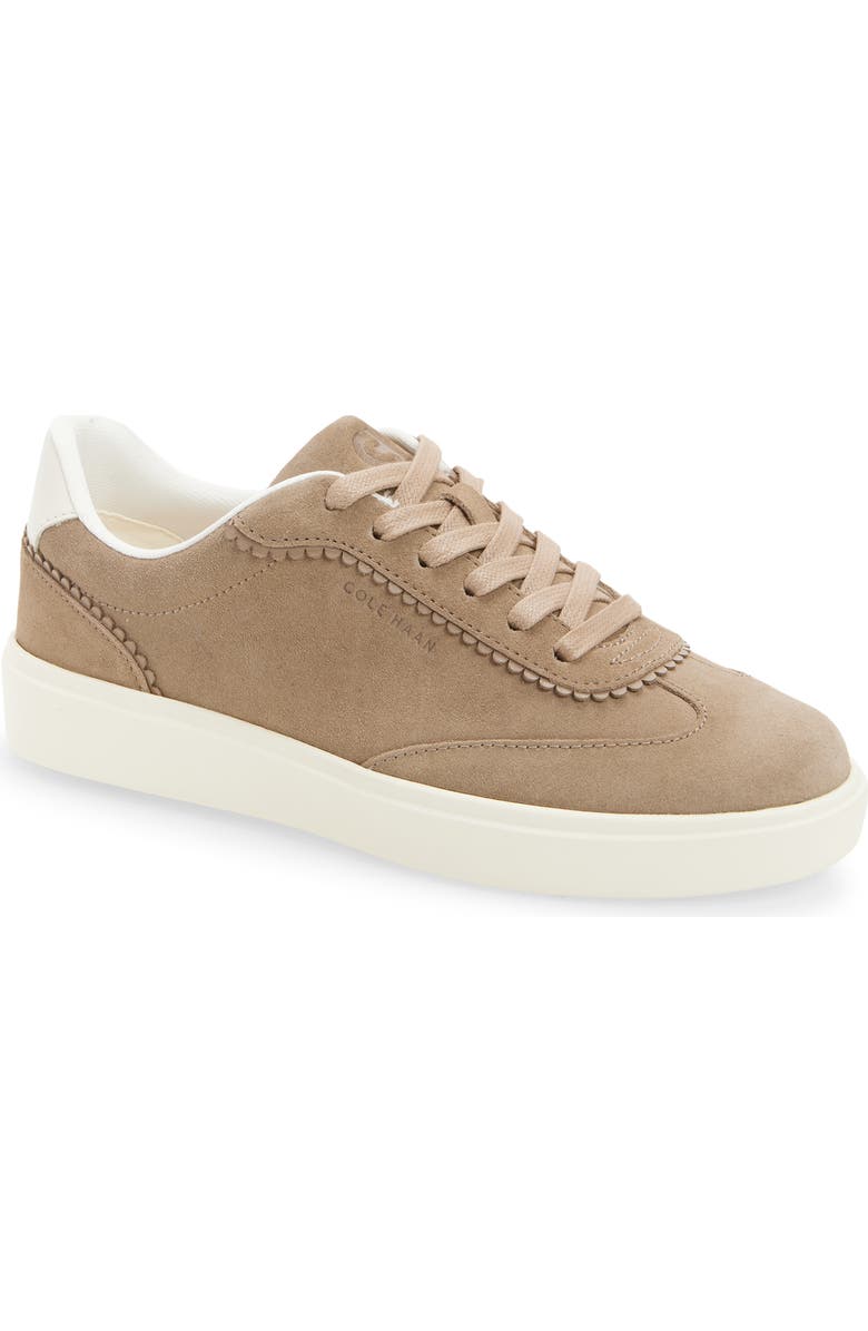 Cole Haan Grand Crosscourt Arlowe Sneaker, Main, color, Irish Coffee Suede/ Ivory