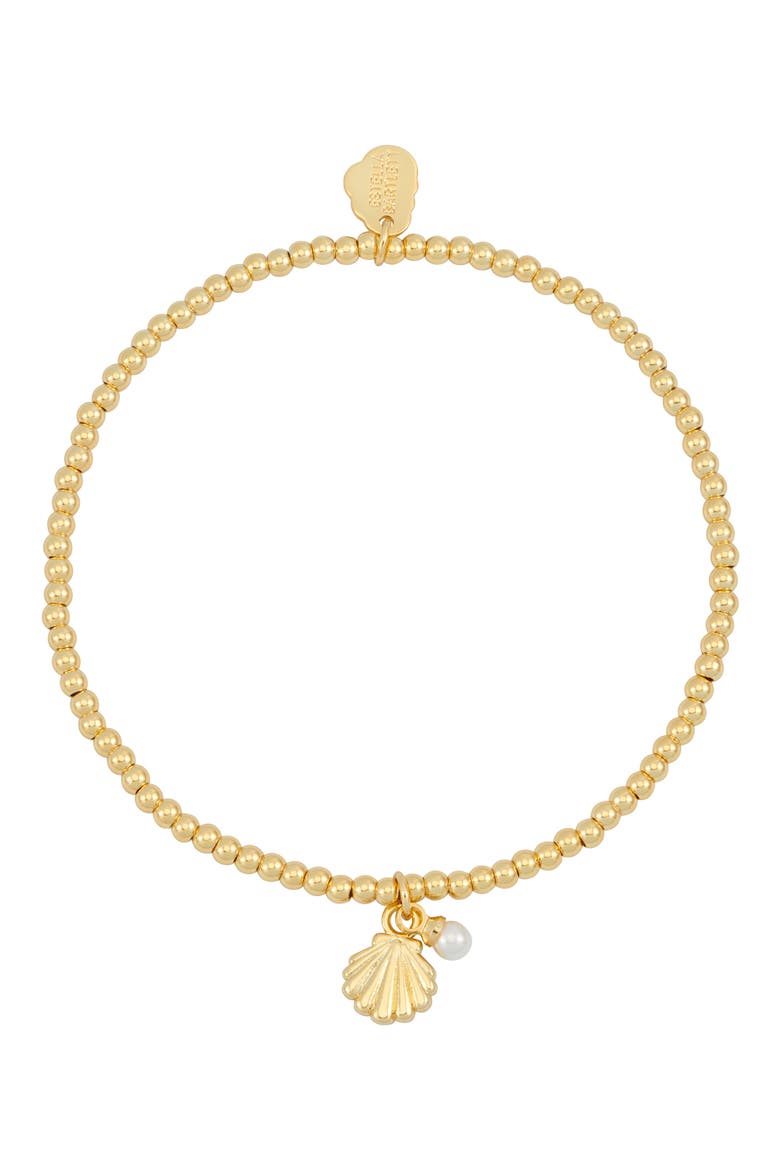 Sienna Seashell Pendant Bracelet, Main, color, GOLD