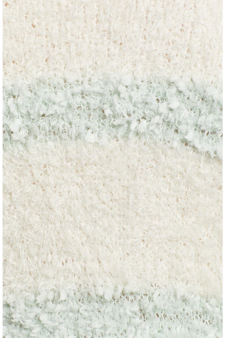 Texturestripe Fuzzy Sweater, Alternate, color, IVORY GREEN STRIPE