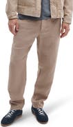 rag & bone Evan Back Elastic Waist Linen Dress Pants