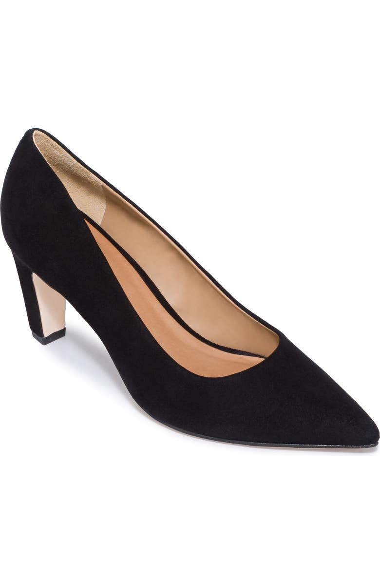 Bernardo Footwear Giselle Pump, Main, color, Black Suede