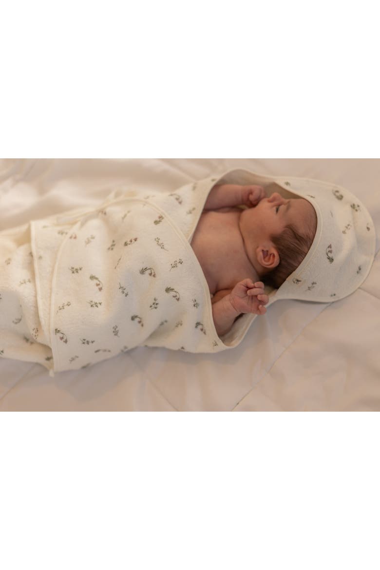 Printed Wrap Terry Towel, Alternate, color, Mauve/Cream