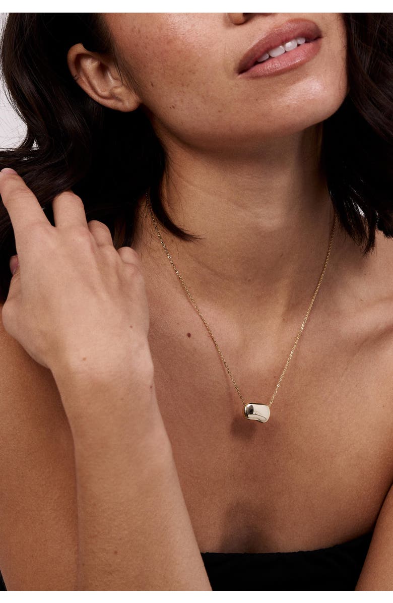 Electric Picks Dakota Bean Necklace, Alternate, color, Yellow Gold