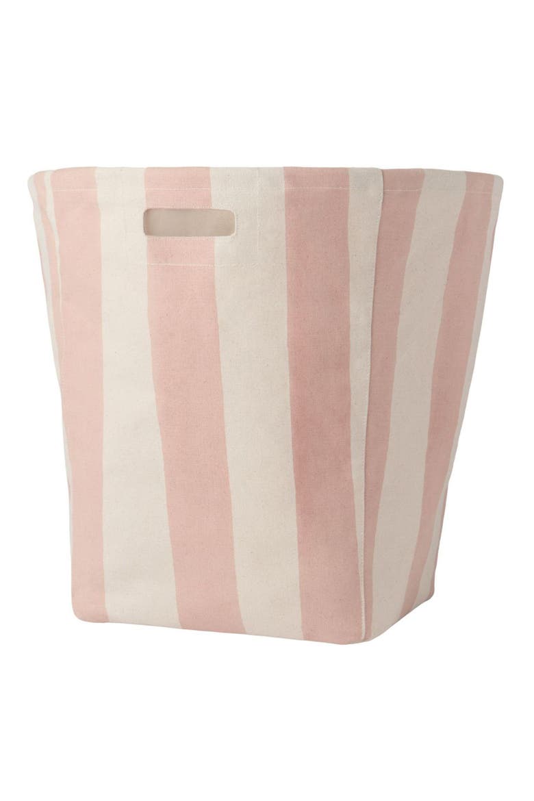 Tapered Cotton Canvas Hamper, Main, color, BLUSH